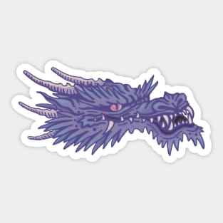 Pastel Goth Dragon Tattoo Design Sticker